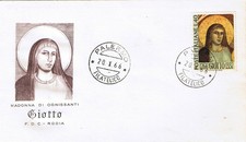 FDC RODIA GIOTTO 1966 - MADONNA DI TUTTISSANTI L. 40