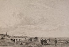 William Unger Radierung Strand