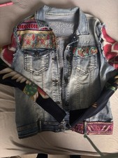 Desigual Jacke Jeans  blau Gr XL/44 Damen Mehrfarbig Top