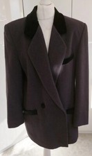 Neuwertige Jacke von Petite Mademoiselle, Virgin Wool mit Seide, Antrazit, GR 42