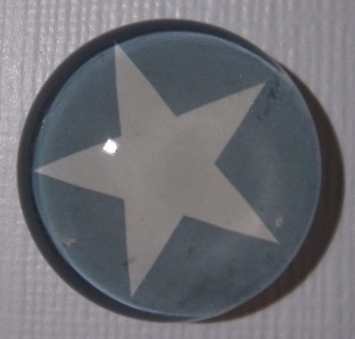 Stern star glas magnet - stern, neu