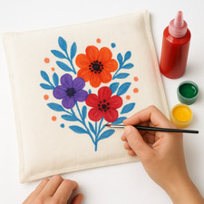 Stoffmalfarben-Set Textilfarben für T-Shirts, Baumwolle & Stoffe