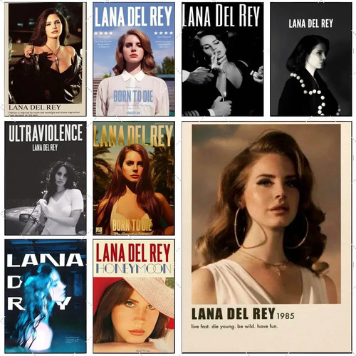 Vintage pop art poster lana - art,