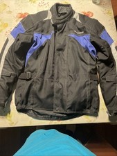 Motorradjacke mit Protektoren Herren Textil Motorrad Jacke Roller Schwarz Blau