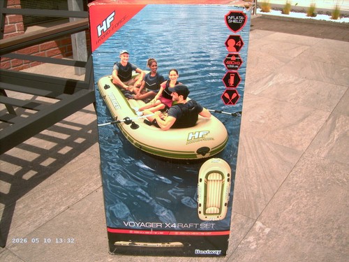 Angel und schlauchboot voyager - angel,