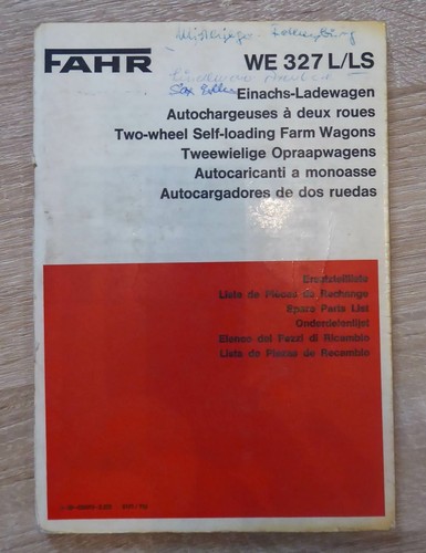 Fahr einachs ladewagen 327 - einachs-ladewagen, we