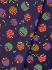 Fester Stoff Eulen, marineblau