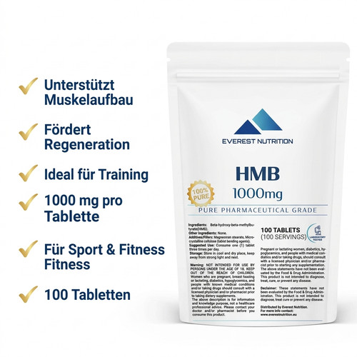 Hmb 1000mg 100 tabletten - 1000mg,