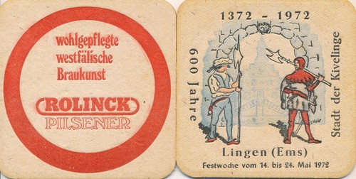 Bierdeckel aus lingen - aus,
