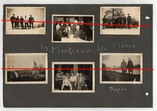Montceau-les-Mines / Digoin 1941 Wehrmacht Frankreich WK2 Fotoalbumseite 33x23cm