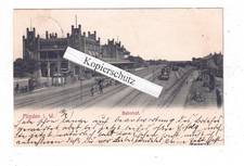 AK Minden, Bahnhof Gleisseite 1906