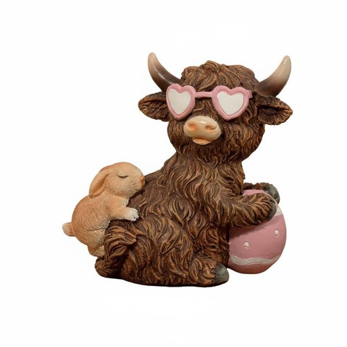 Kuh statue mit hase und - kuh,