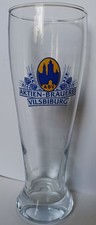 Aktien Brauerei Vilsbiburg, Hefe - Weissbier-Glas, Füllstrich 0,5 L, 1980er J.