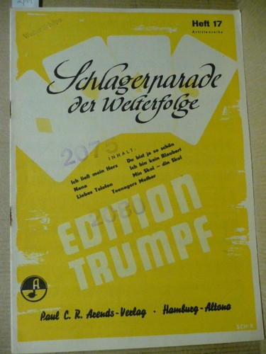 Musiknoten schlagerparade - musiknoten, "