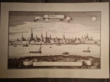 Dortmund Gesamtansicht Original Kupferstich Merian 1647