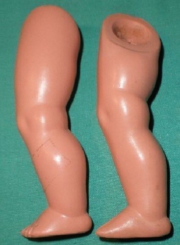 Vintage zelluloid puppenbeine - vintage,