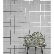 Fine Decor Platinum Square Geo