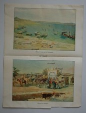 Hafen und Brunnen in Gallipoli Türkei - 1918 - Historischer Kunstdruck ~A3