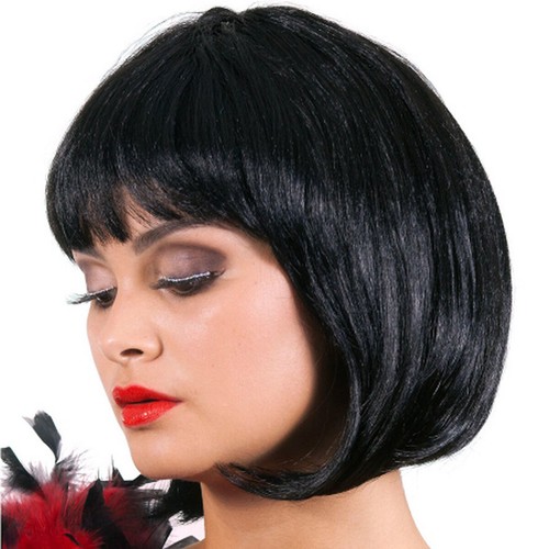 Damen bob perücke schwarz - bob,