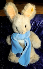 Alter Steif Hase mit Knopf und Fahne-50cm mit  großen Ohren