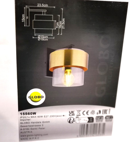 Wandleuchte wandspot messing - wandleuchte,
