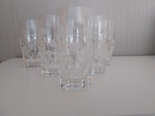 Villeroy & Boch 6 Biergläser Wassergläser "ANEMONE" - Kristall mit Blütenschliff