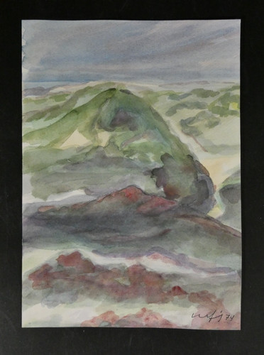 Gemälde aquarell willi ulfig - gemälde,