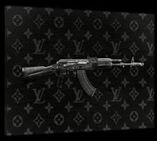Wandbild waffe und kunst - und, kunst"