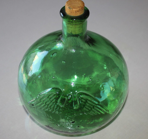 Alte grüne ballonflasche - alte,