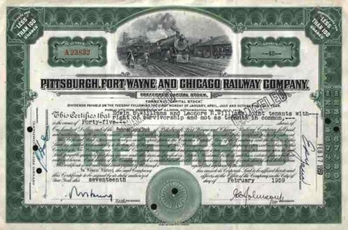 Pittsburgh fort wayne and - fort,