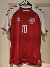 Trikot Dänemark Heim Eriksen 10 Gr. M Hummel 2020