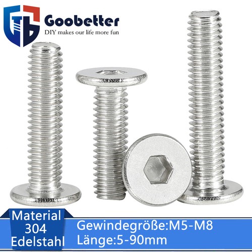 Niedrig flachkopf - m5-m8,