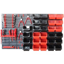 Werkstattregal Werkzeughalterung Wandregal Kleinteileregal 45tlg Ordnungssystem