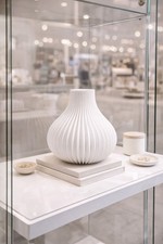 Minimalistische Vase Weiß -