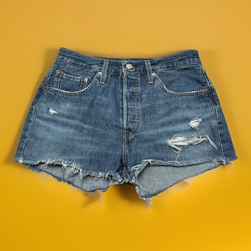 Levi 501 hotpant destroyed - 501,