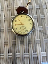 Zenith Vintage Herrentaschen uhr, Silbergehäuse, 