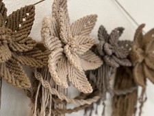 makramee wandbehang groß, 80 cm breit