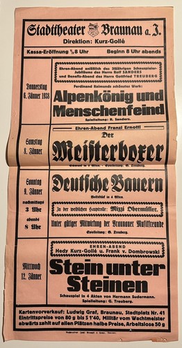 1938 plakat braunau inn - 1938,
