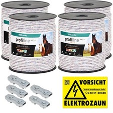 800m Kunststoffseil 6mm Seilverbinder Weidezaunseil Weidezaun Litze Kordel