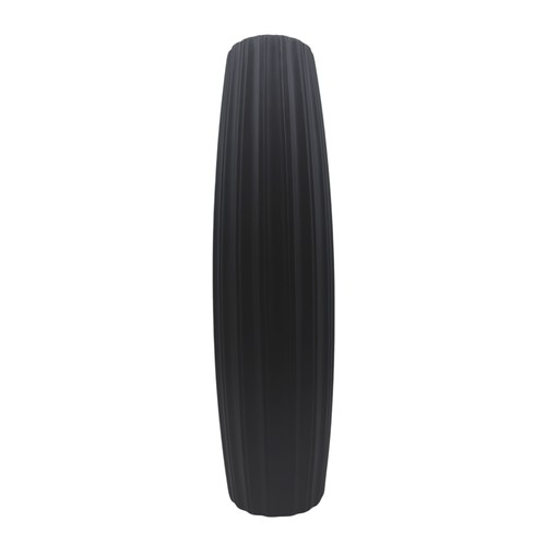 Keramik vase gerillt schwarz - keramik,