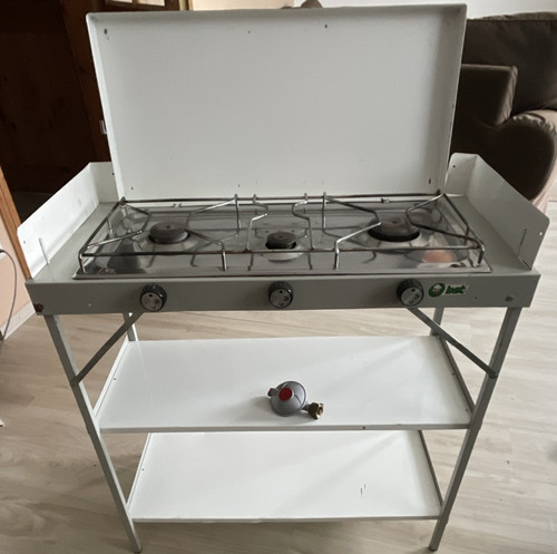 Flammiger camping gaskocher - 3-flammiger, camping-gaskocher