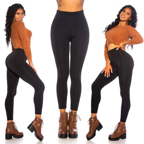 Thermo leggings schwarz - schwarz, one