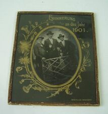 Antikes Foto auf Blech Platte Ferrotypie von 1901