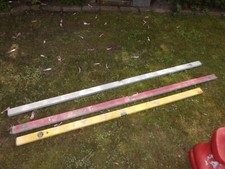 3 Stück Wasserwaagen  2 x 1,80m + 1 x 1,60m gebraucht mit Gebrauchsspuren
