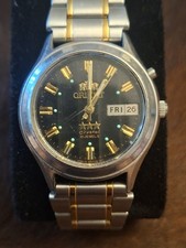 Orient 3Star Crystal 21Jewels Automatik   Water Resistant  Stainless Steel Japan