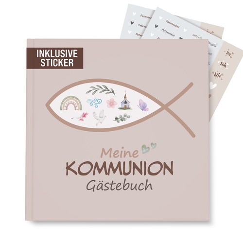 Gästebuch kommunion mit - gästebuch,
