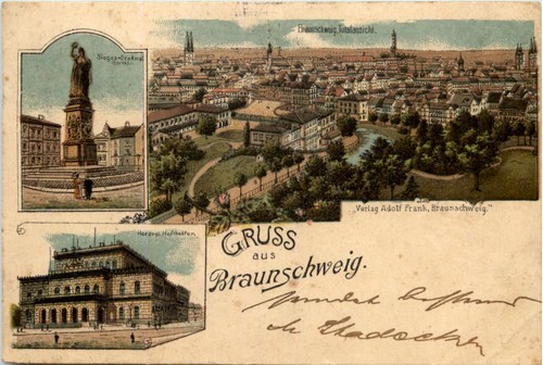Gruss aus braunschweig litho - braunschweig,