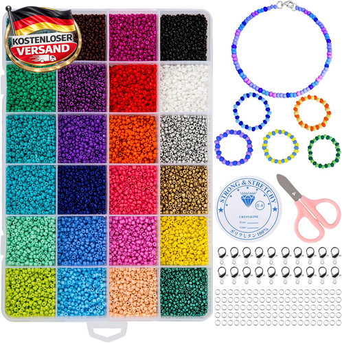 Glasperlen perlen set - perlen-set, 24
