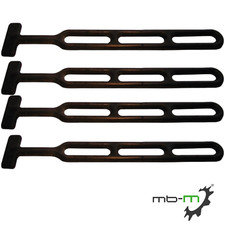 4x Gummistroppen Gummiband für Pkw Anhänger Planen Anhängerplane - schwarz 280mm