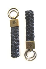NEU Harbour 2nd Leder Schlüssel-Ring -Anhänger navy - dunkelblau